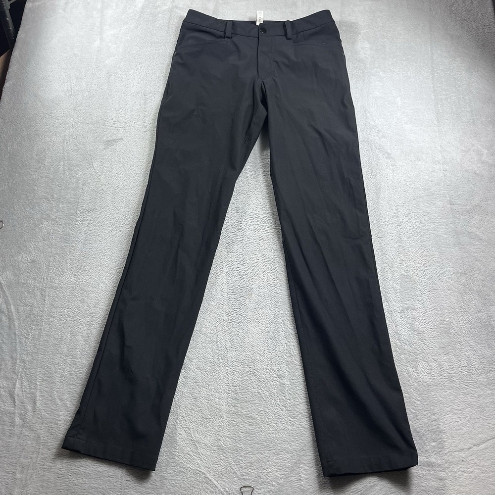 Lululemon Men's Black Warpstream ABC Slim-Fit 5 Pocket Pant Size 30x33 Office